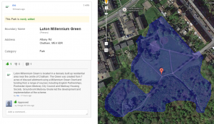 Luton Millenium Green Google Maps